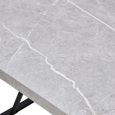 Mesa de comedor moderna, mesa de cocina de 55 pulgadas para 4 personas, mesa rectangular para comedor, oficina en casa, muebles de sala de estar, fácil montaje.