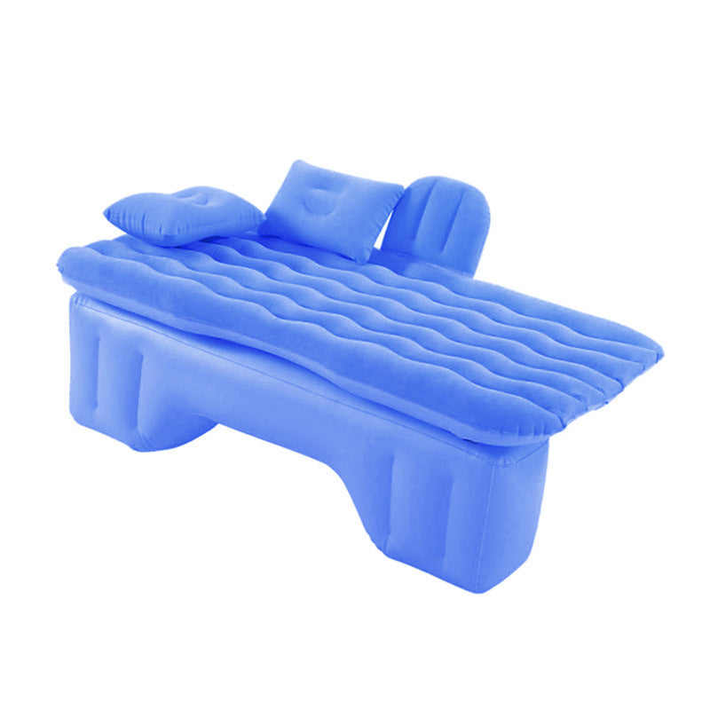 Colchón inflable para acampar, colchón de aire para coche, colchón de viaje para exteriores, almohada para coche