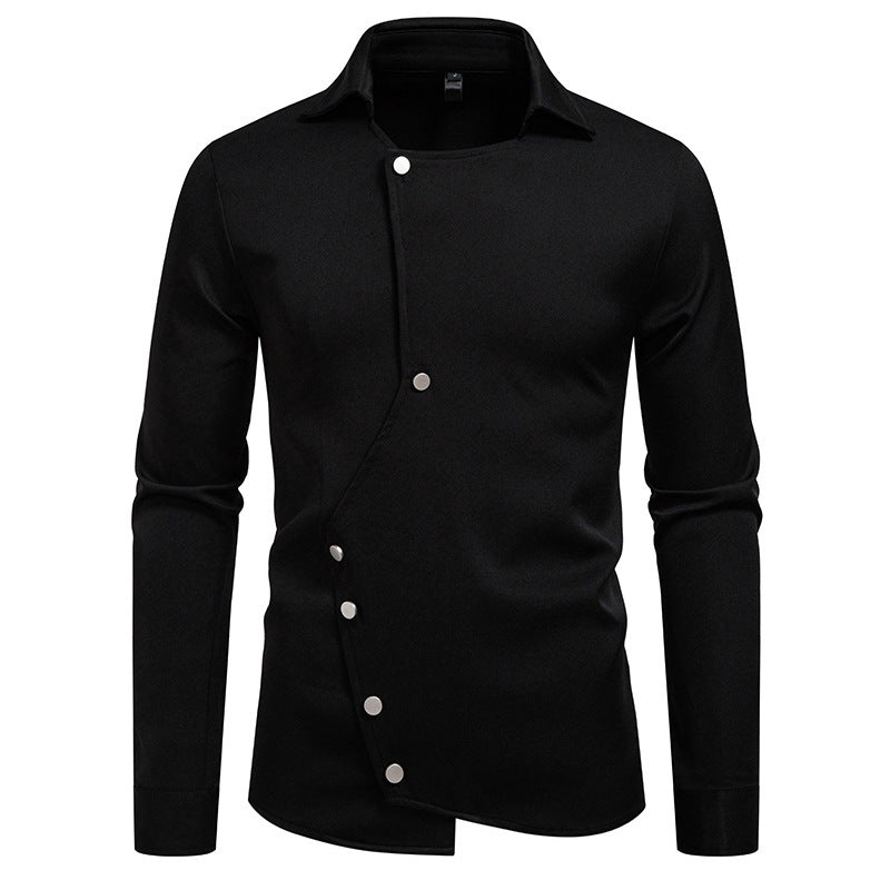 Nueva camisa de manga larga de alta calidad para hombre