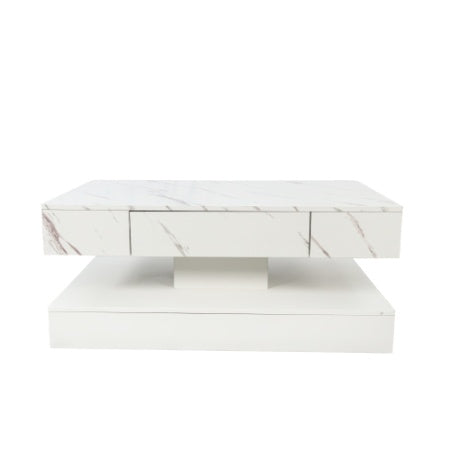 Mesa de centro LED de 17 cm de alto, moderna mesa de centro para sala de estar, mesas de salón, muebles grandes para sala de estar, luces LED