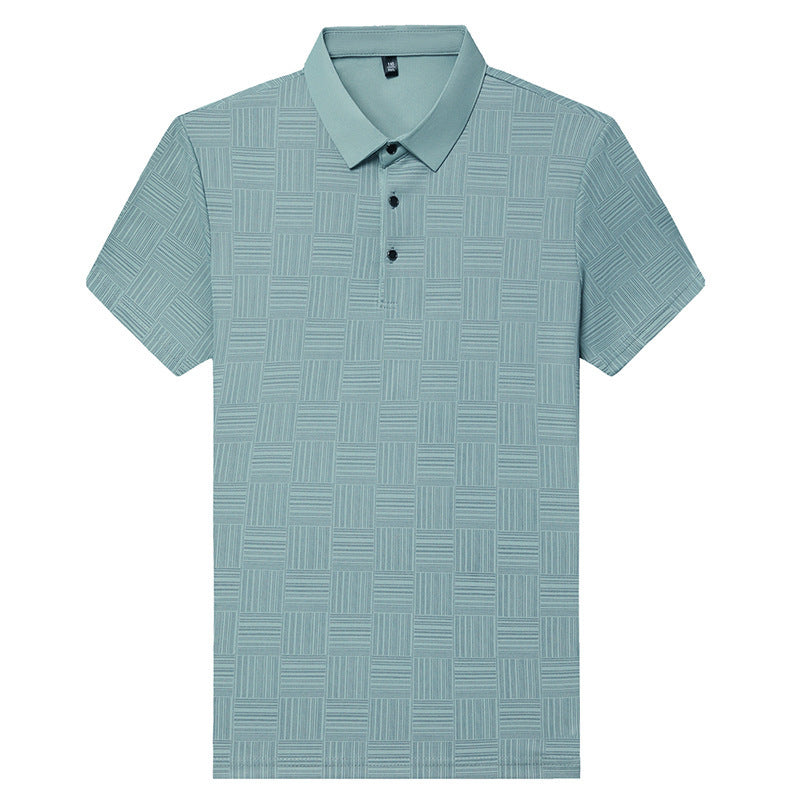 Camiseta de solapa transpirable y ajustada para hombre