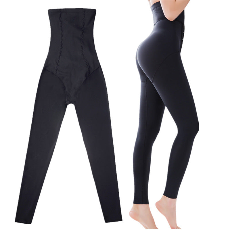 Pantalones moldeadores de cintura alta que se pueden usar en exteriores y que contraen el abdomen y liberan la espalda.