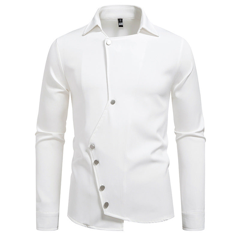 Nueva camisa de manga larga de alta calidad para hombre