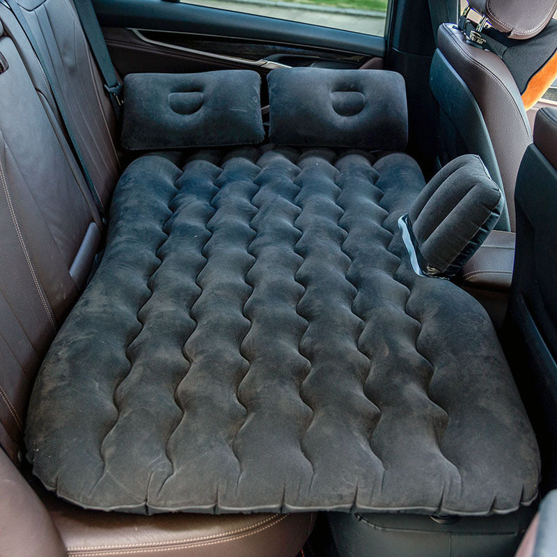 Colchón inflable para acampar, colchón de aire para coche, colchón de viaje para exteriores, almohada para coche
