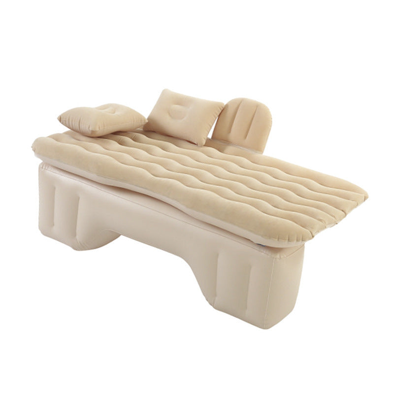 Colchón inflable para acampar, colchón de aire para coche, colchón de viaje para exteriores, almohada para coche