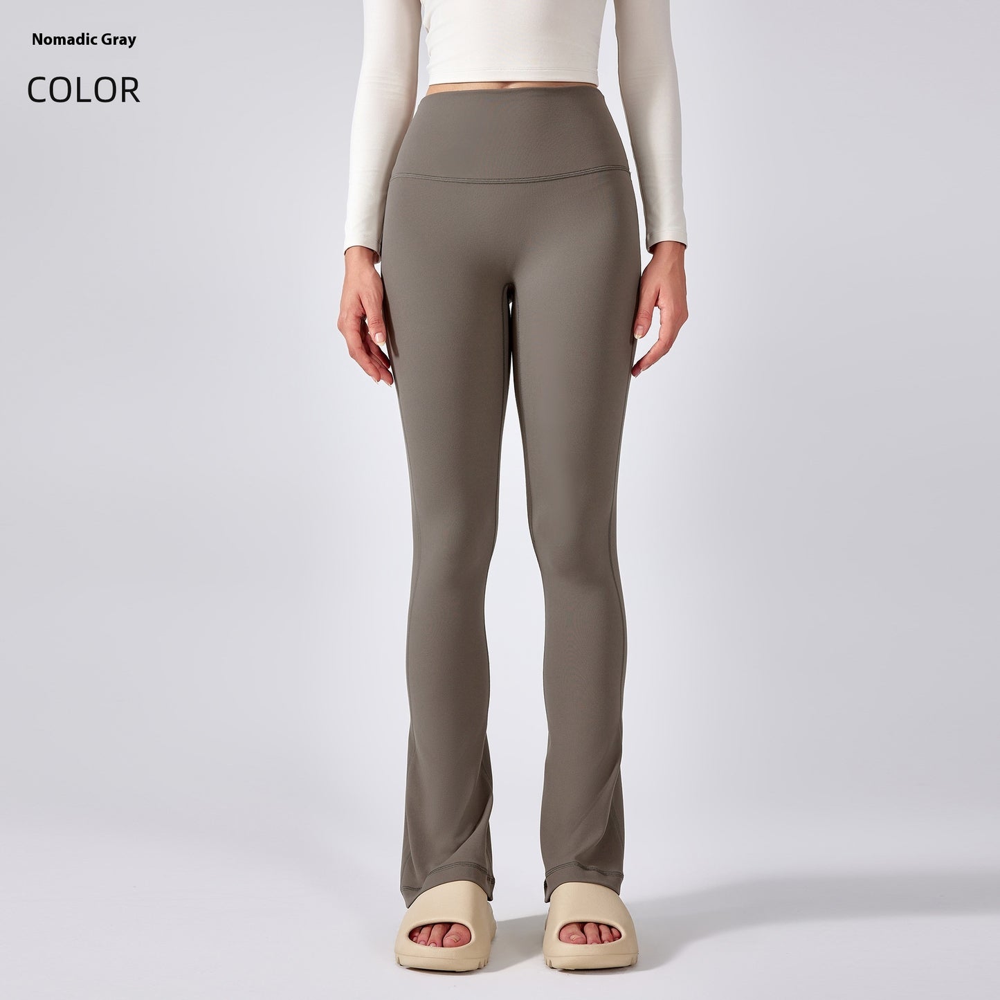 Pantalones de yoga de cintura alta sin entrepierna para mujeres