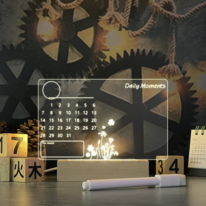 Tablero de notas creativo, luz LED nocturna creativa, tablero de mensajes USB, luz navideña con bolígrafo, regalo para niños, novia, decoración, lámpara de noche