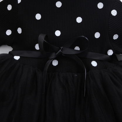 Vestido de niñas con lazo de cuerda flotante