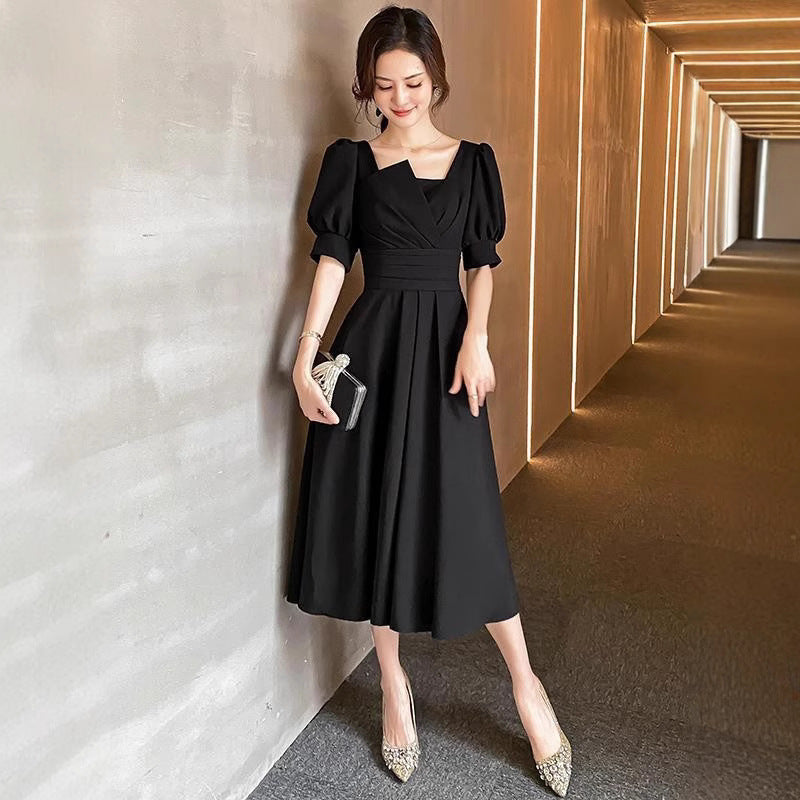 Traje de cena de banquete para mujer, estilo diario