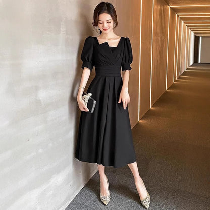 Traje de cena de banquete para mujer, estilo diario