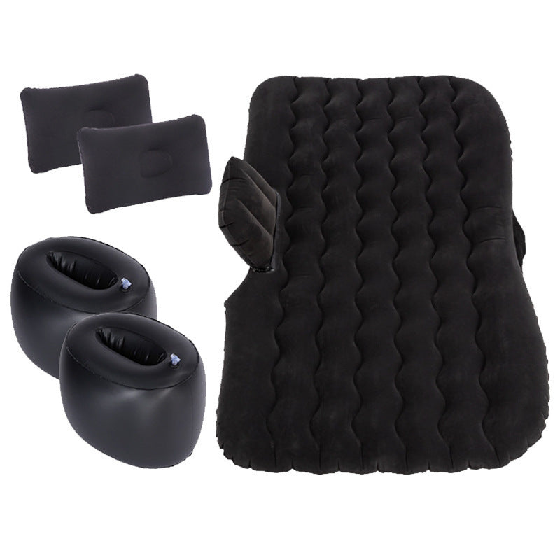 Colchón inflable para acampar, colchón de aire para coche, colchón de viaje para exteriores, almohada para coche