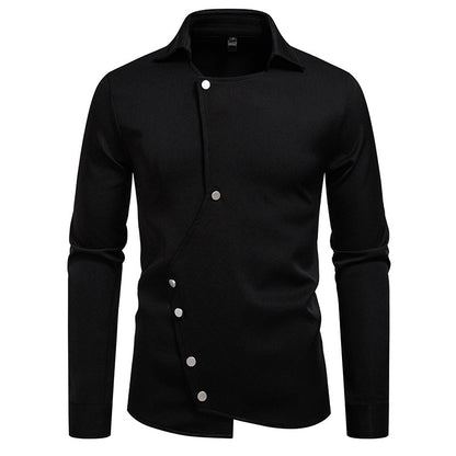 Nueva camisa de manga larga de alta calidad para hombre