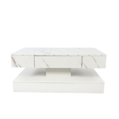 Mesa de centro LED de 17 cm de alto, moderna mesa de centro para sala de estar, mesas de salón, muebles grandes para sala de estar, luces LED