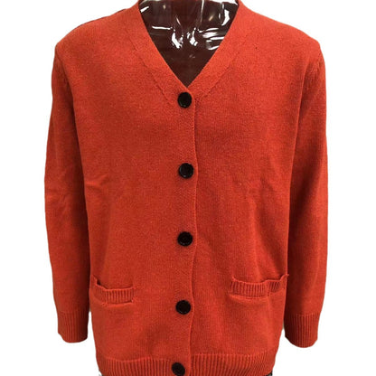 Men's Double-sided Pocket Autumn And Winter New Knitwear V-neck Long Sleeve Slim Sweater Cardigan