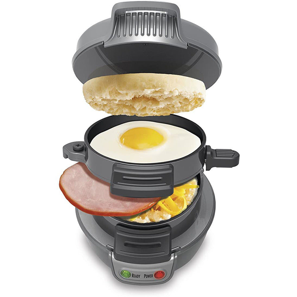 Máquina de desayuno doméstica, sandwichera de hamburguesa con cocedor de huevos, máquina de anillo, máquina para hacer sándwiches de pan, máquina para hacer gofres