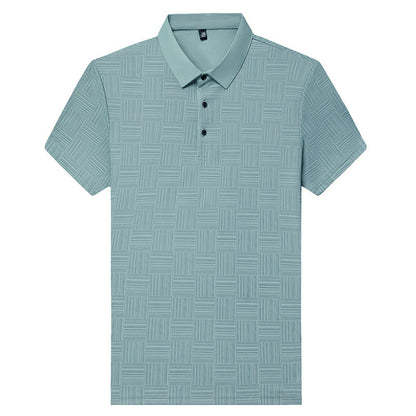 Camiseta de solapa transpirable y ajustada para hombre