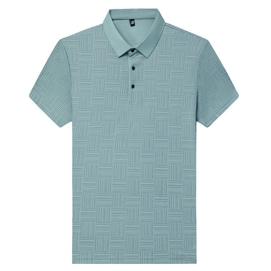 Camiseta de solapa transpirable y ajustada para hombre