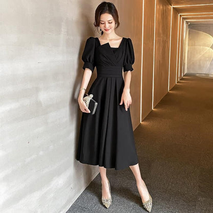 Traje de cena de banquete para mujer, estilo diario