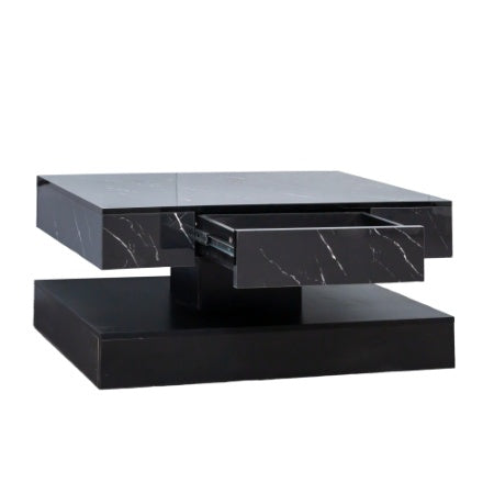 Mesa de centro LED de 17 cm de alto, moderna mesa de centro para sala de estar, mesas de salón, muebles grandes para sala de estar, luces LED